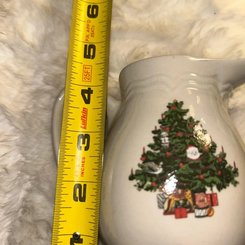 50%offW❤️ American Tree Vintage 1988 Ceramic Creamer pitcher   Christmas P04